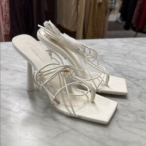 Gia Borghini X RHW White Rosie Strappy SAndal in Whiite Size 38.5